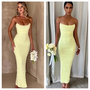 BabyBoo Demi Dress Lime Mesh Snatch Body dress Size S